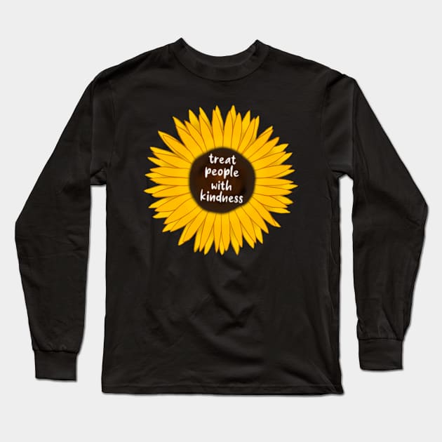 Sunflower With Text- TPWK Long Sleeve T-Shirt by FaithNicole241